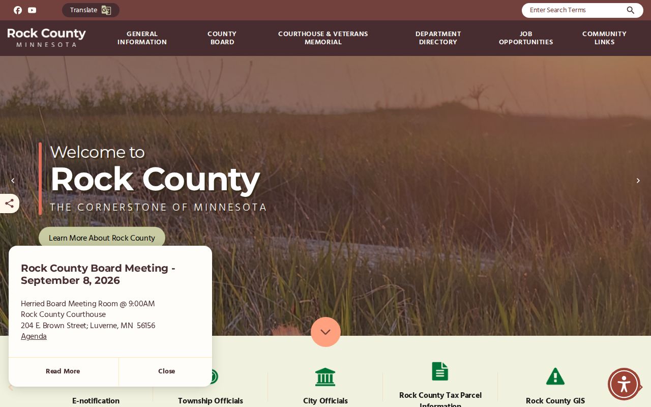 Rock County court docket county government record access source